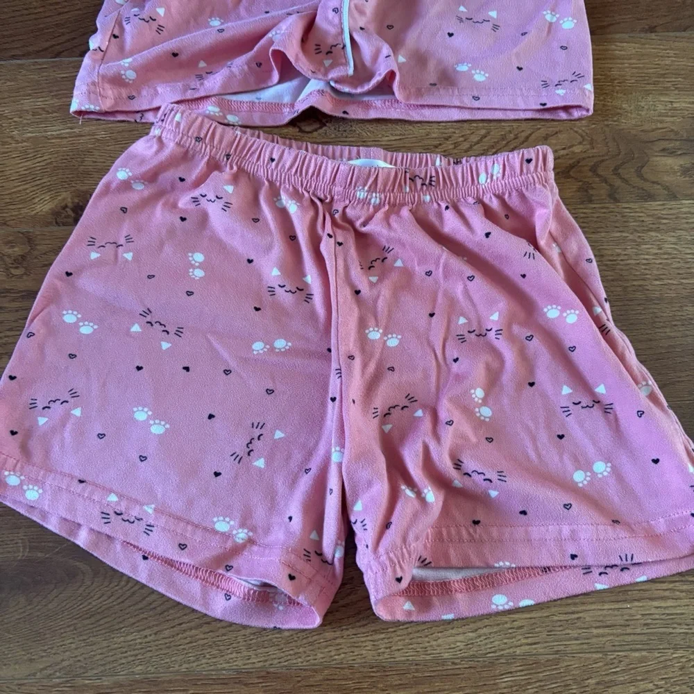 Catherine Malandrino pink cat PJ set in size 7/8